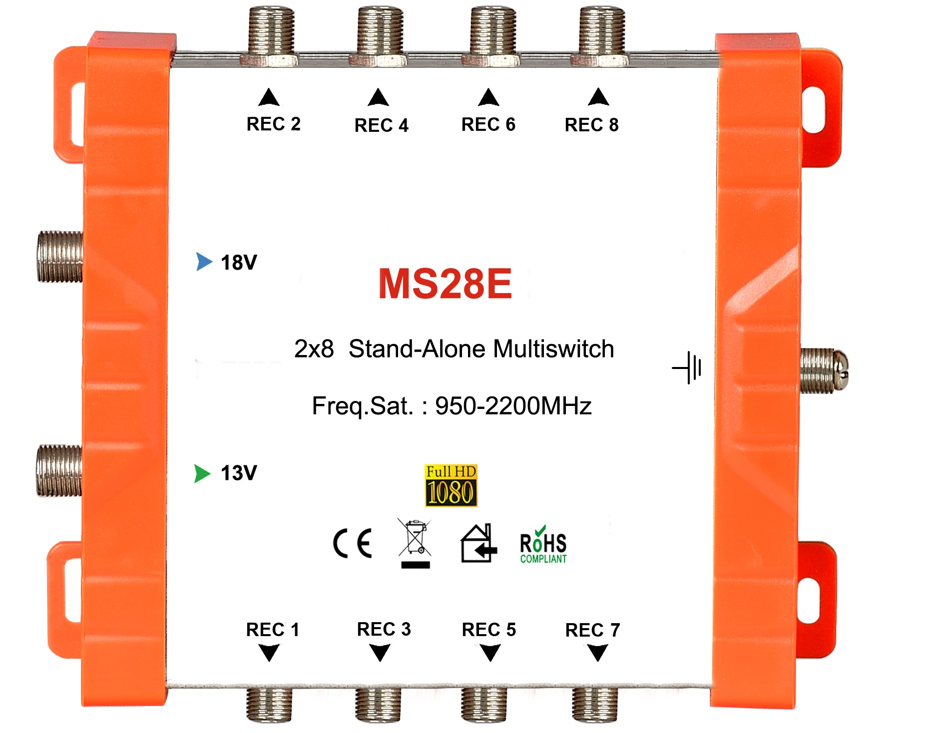 2x8 satellite multi-switch, Stand-Alone multiswitch