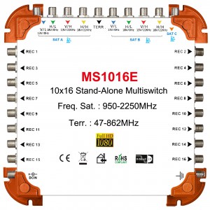 10x16  satellite multi-switch, Stand-Alone multiswitch