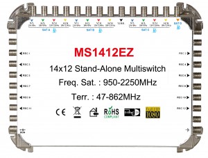 14x12 satellite multi-switch, Stand-Alone multiswitch