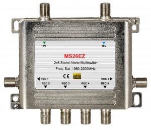 2x6 satellite multi-switch, Stand-Alone multiswitch