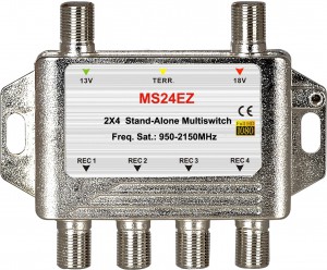 2x4 satellite multi-switch, Stand-Alone multiswitch