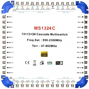 13x24 satellite multi-switch, Cascade multiswitch