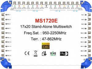 17x20 satellite multi-switch, Stand-Alone multiswitch