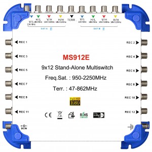 9x12  satellite multi-switch, Stand-Alone multiswitch