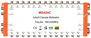 4x24 satellite multi-switch, Cascade multiswitch