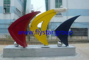 Glass Fibre Reinforced Plastics (GFRP) Products abstract formative art fishes