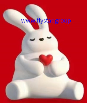 Glass Fibre Reinforced Plastics (GFRP) Products formative art cartoon rabbit in love
