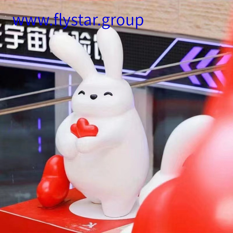 Glass Fibre Reinforced Plastics (GFRP) Products formative art cartoon rabbit in love