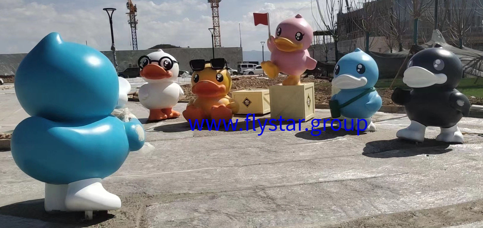 Glass Fibre Reinforced Plastics (GFRP) Products formative art cartoon duck