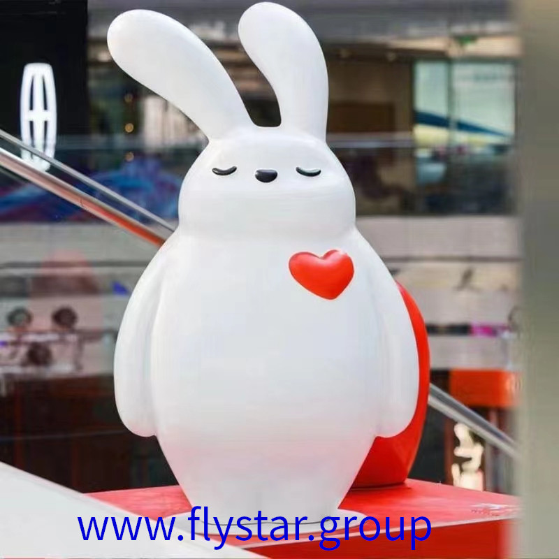 Glass Fibre Reinforced Plastics (GFRP) Products formative art cartoon rabbit in love