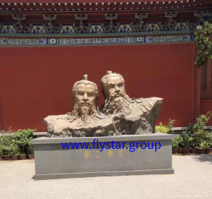 Glass Fibre Reinforced Plastics (GFRP) Products formative art figure Emperor Yan and Emperor Huang