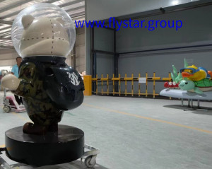 Glass Fibre Reinforced Plastics (GFRP) Products formative art cartoon knapsack bear